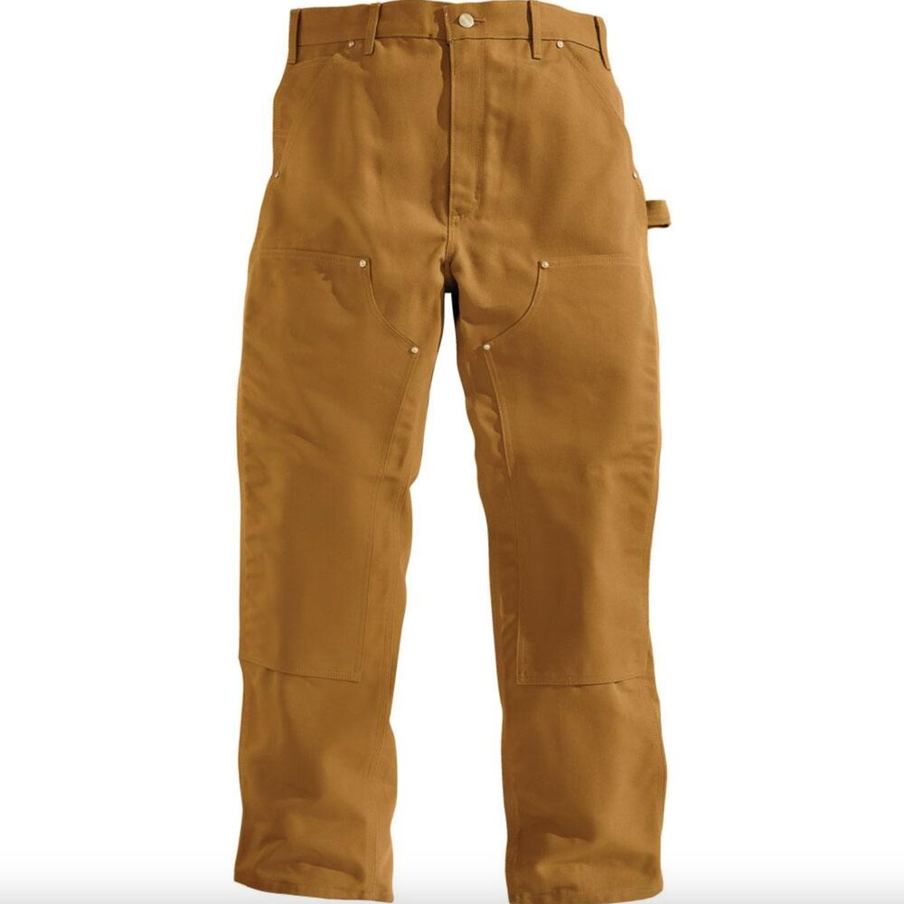 Carhartt Pants Mens 38x32 Loose Fit Firm Duck Double-Front Utilty Work Dungaree
